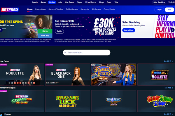 Casino desktop screenshot