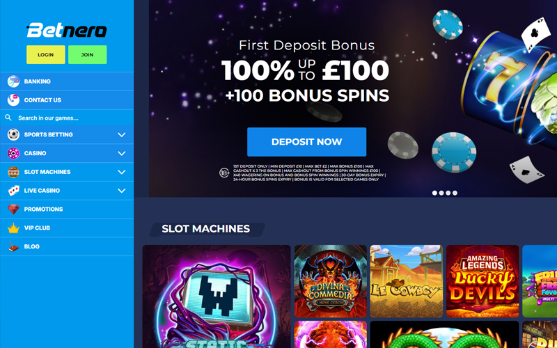 Betnero Casino Screenshot