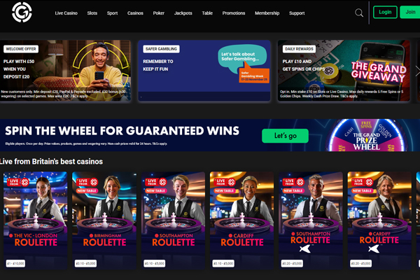 Casino desktop screenshot