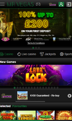 Casino mobile screenshot 1