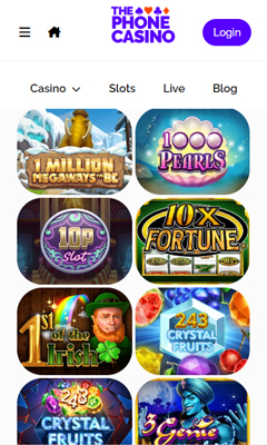 Casino mobile screenshot 1