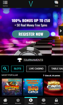 Casino mobile screenshot 1