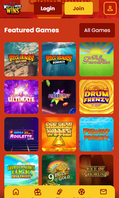 Casino mobile screenshot 1