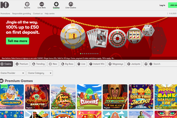 Casino desktop screenshot