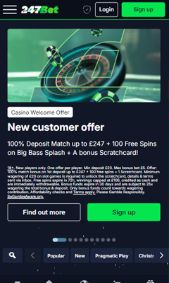 Casino mobile screenshot 1