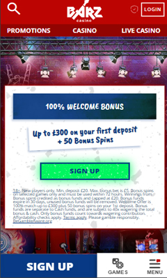 Casino mobile screenshot 1