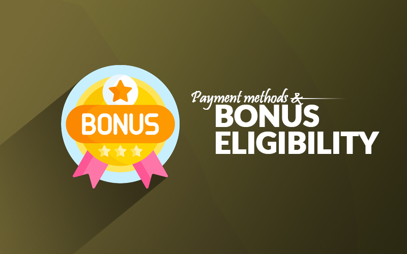 Bonus eligibility for UK payment methods