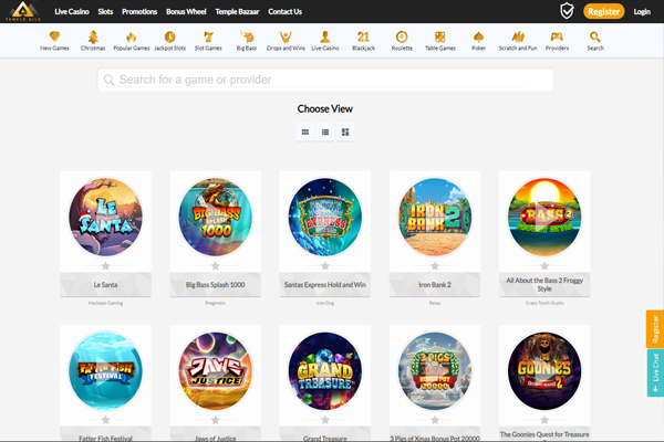 Casino desktop screenshot